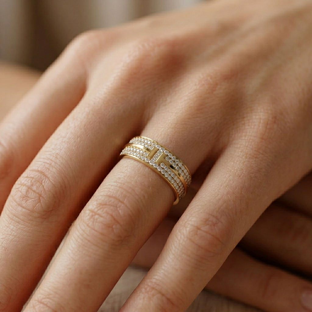 The Empire Pavé Band - Lab Grown Diamonds