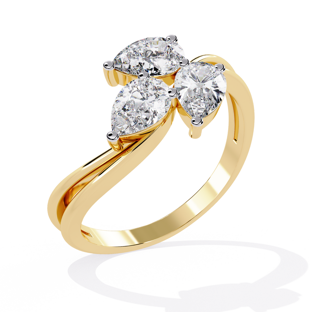 The Pear Luxe Ring -  Lab Grown Diamonds
