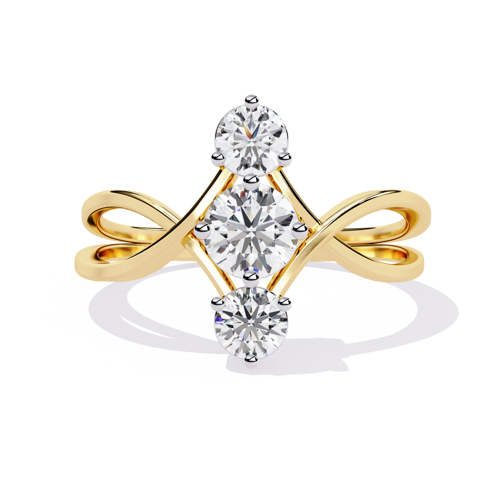 The Trinity Luxe Ring -  Lab Grown Diamonds