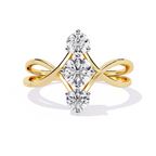 The Trinity Luxe Ring -  Lab Grown Diamonds