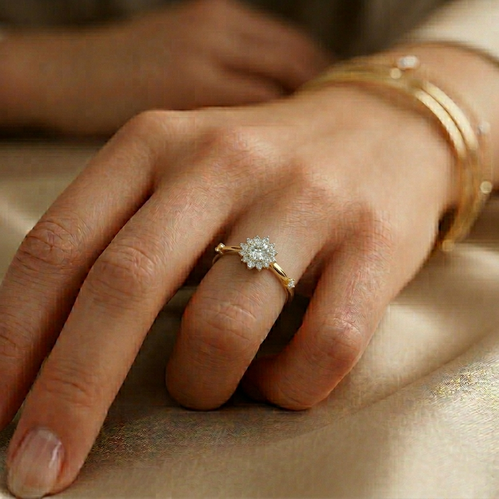 The Solara Spark Ring - Lab Grown Diamonds