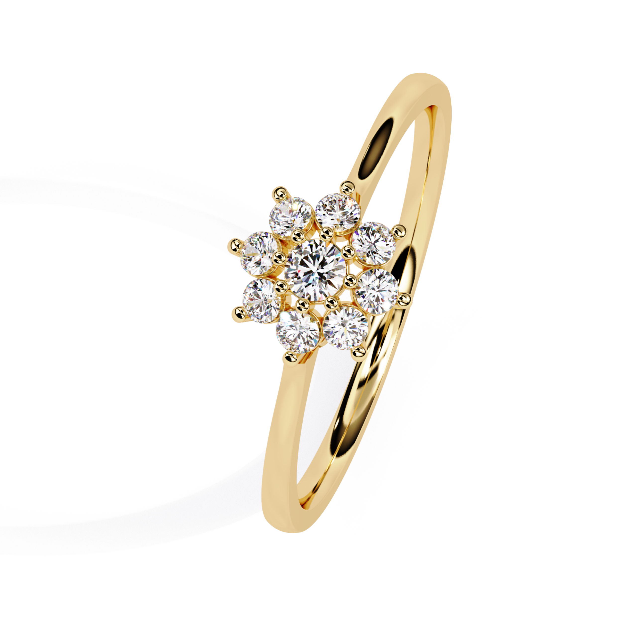 The Round Bloom Ring - Lab Grown Diamonds