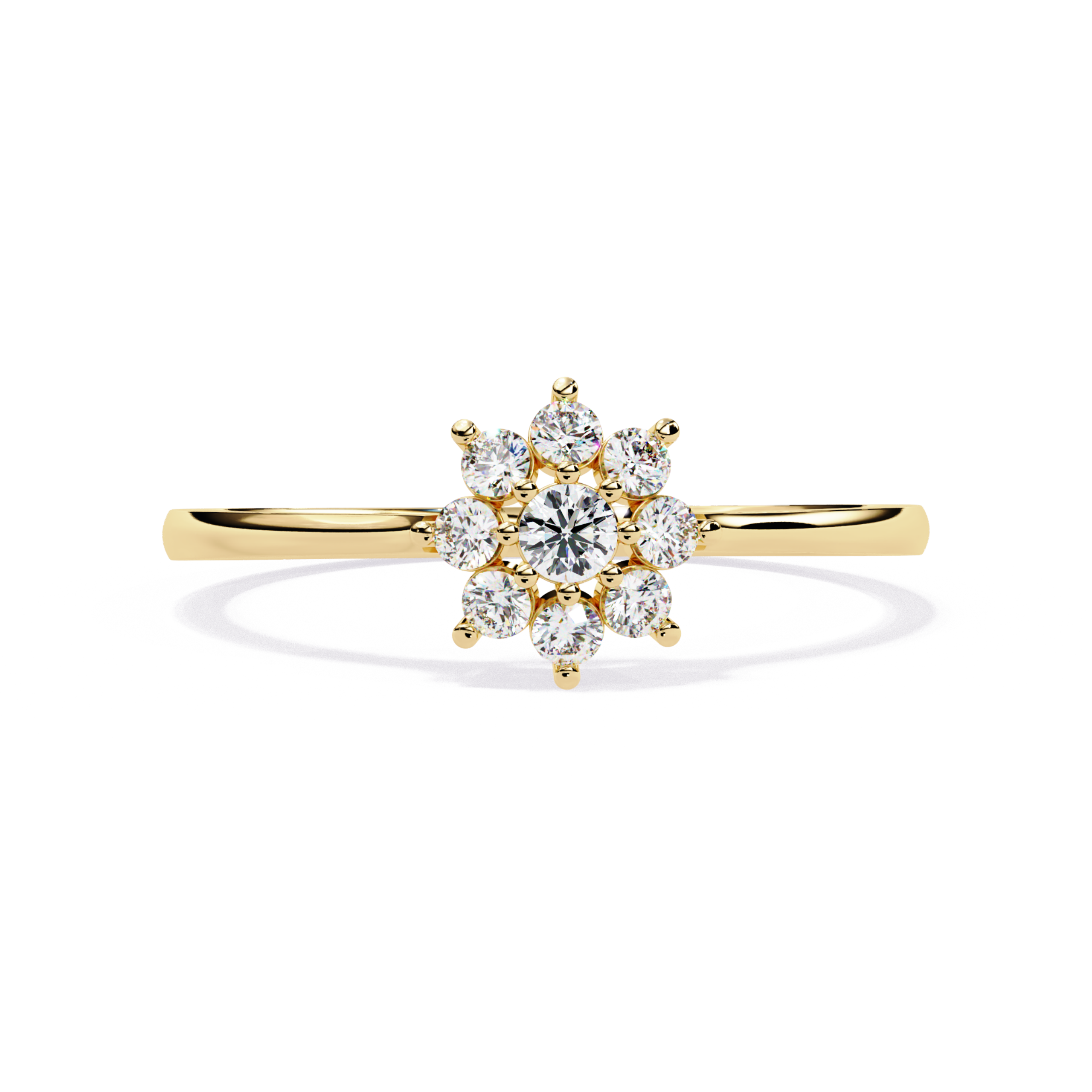 The Round Bloom Ring - Lab Grown Diamonds