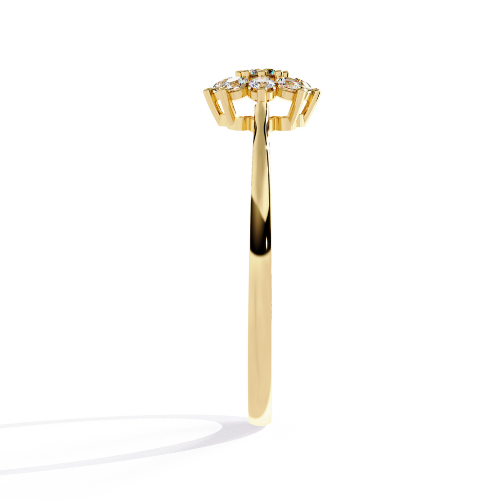 The Round Bloom Ring - Lab Grown Diamonds