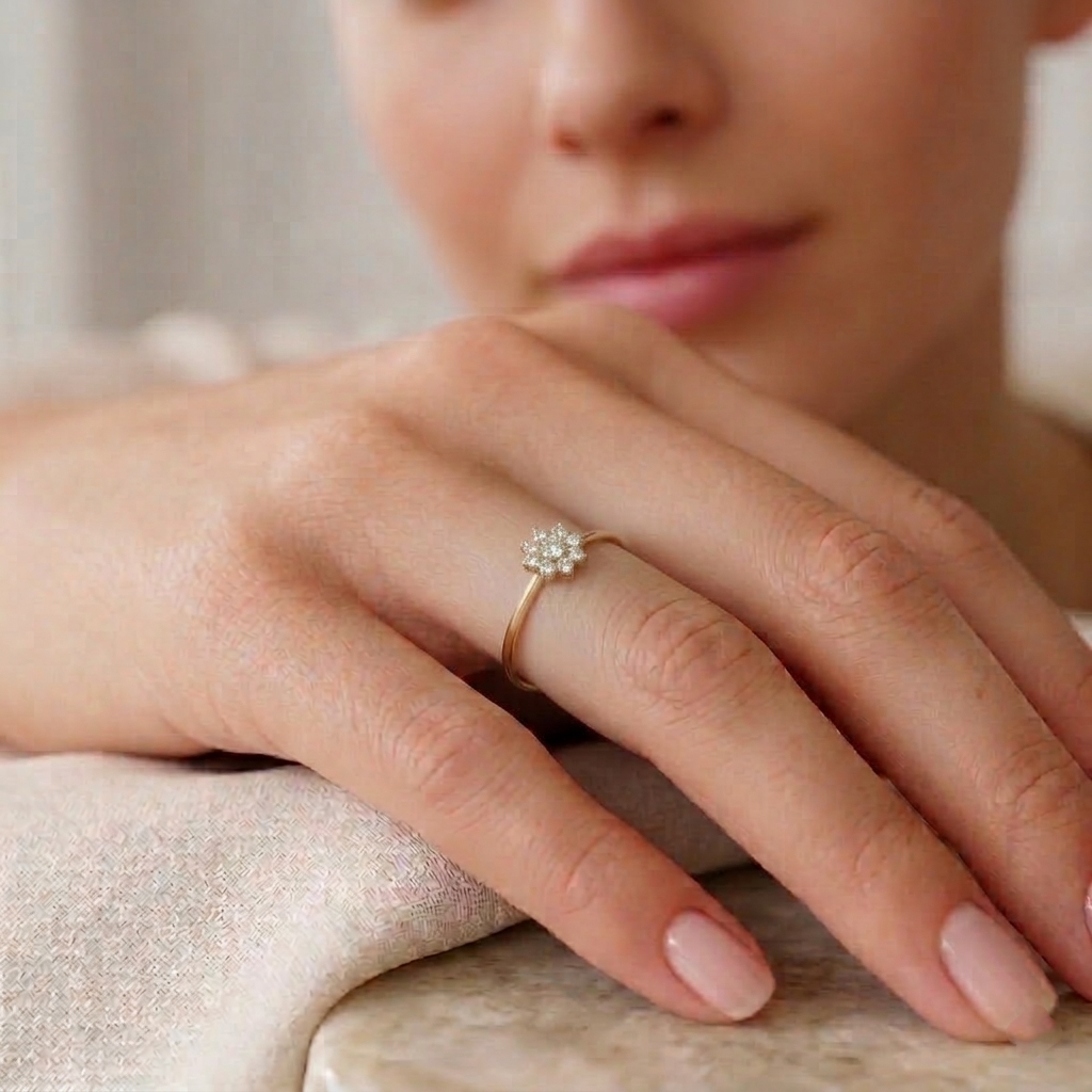 The Round Bloom Ring - Lab Grown Diamonds