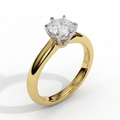 The Regal Spark Solitaire Ring - Lab Grown Diamonds