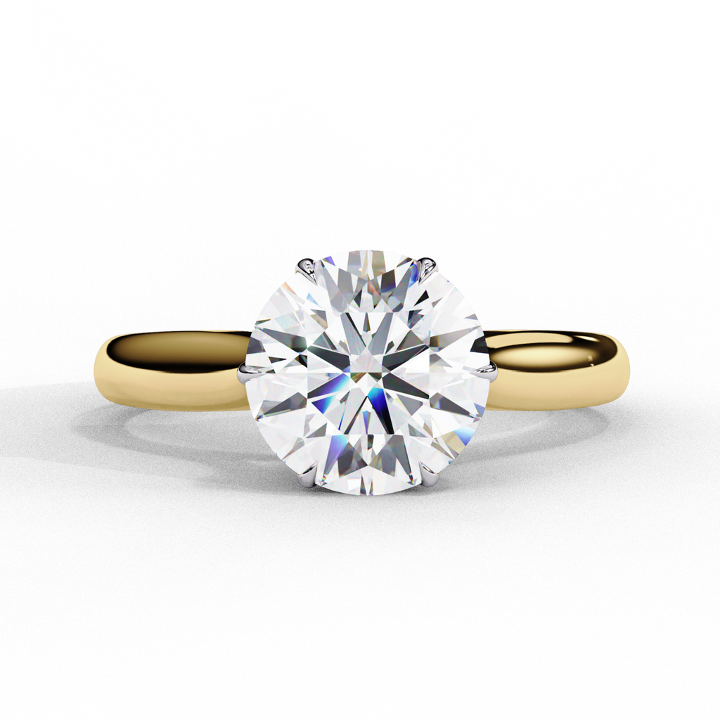 The Regal Spark Solitaire Ring - Lab Grown Diamonds