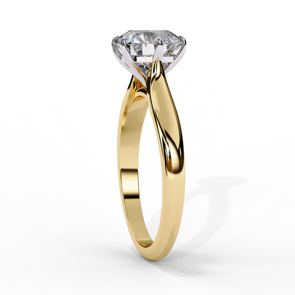The Regal Spark Solitaire Ring - Lab Grown Diamonds