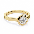 The Regal Aura Solitaire Ring - Lab Grown Diamonds