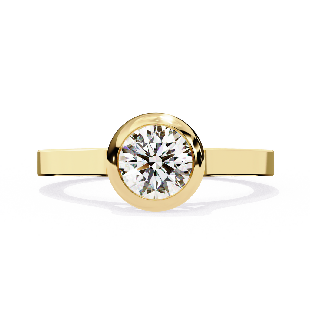The Regal Aura Solitaire Ring - Lab Grown Diamonds