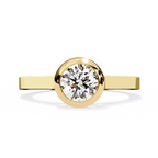 The Regal Aura Solitaire Ring - Lab Grown Diamonds