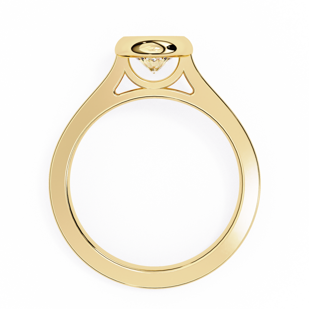 The Regal Aura Solitaire Ring - Lab Grown Diamonds