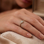 The Regal Aura Solitaire Ring - Lab Grown Diamonds