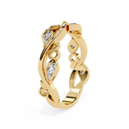 The Ash Leaf Band Ring - Lab Grown Diamonds