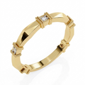 The Angular Band Ring - Lab Grown Diamonds