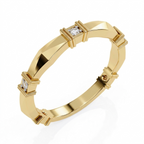 The Angular Band Ring - Lab Grown Diamonds
