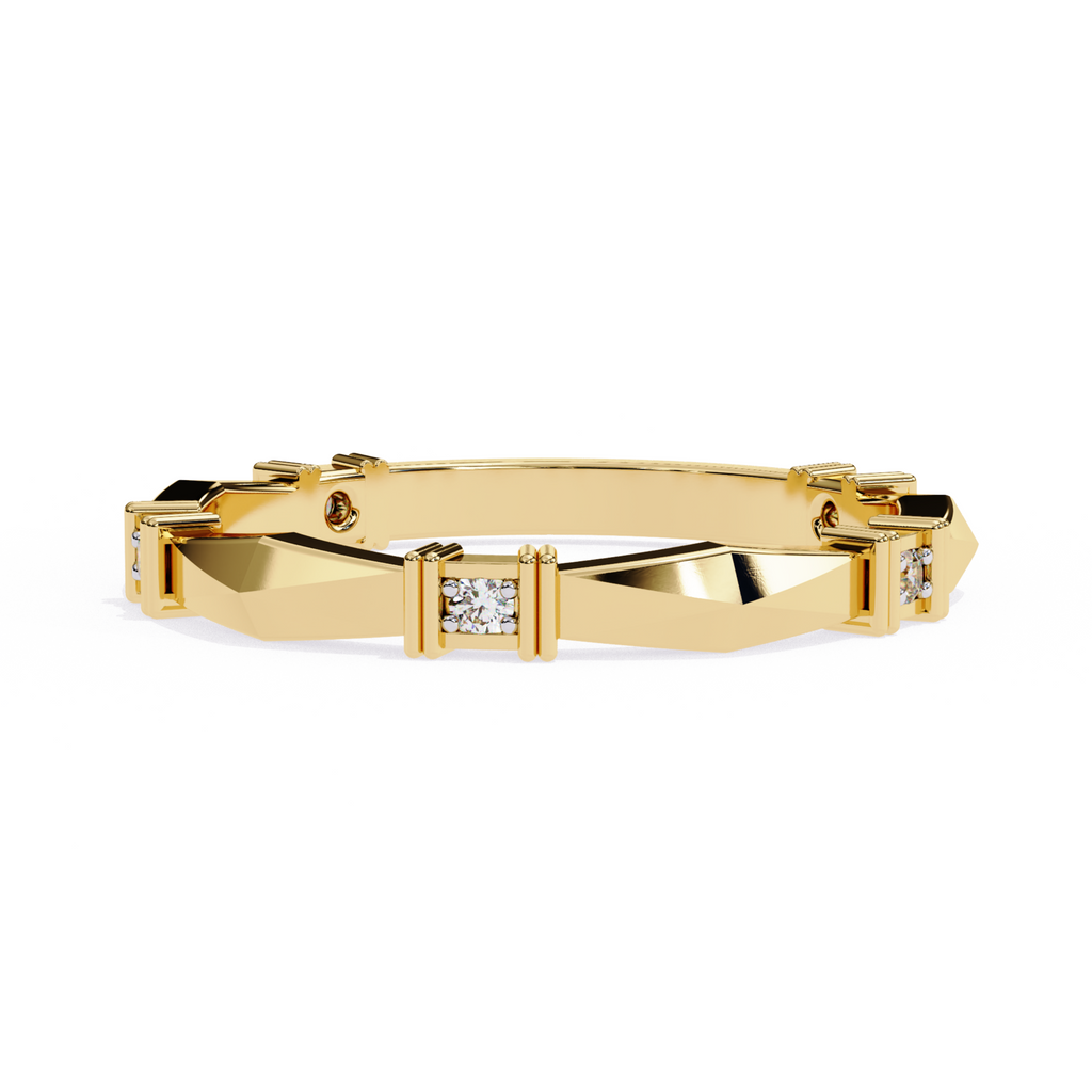 The Angular Band Ring - Lab Grown Diamonds