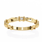 The Angular Band Ring - Lab Grown Diamonds