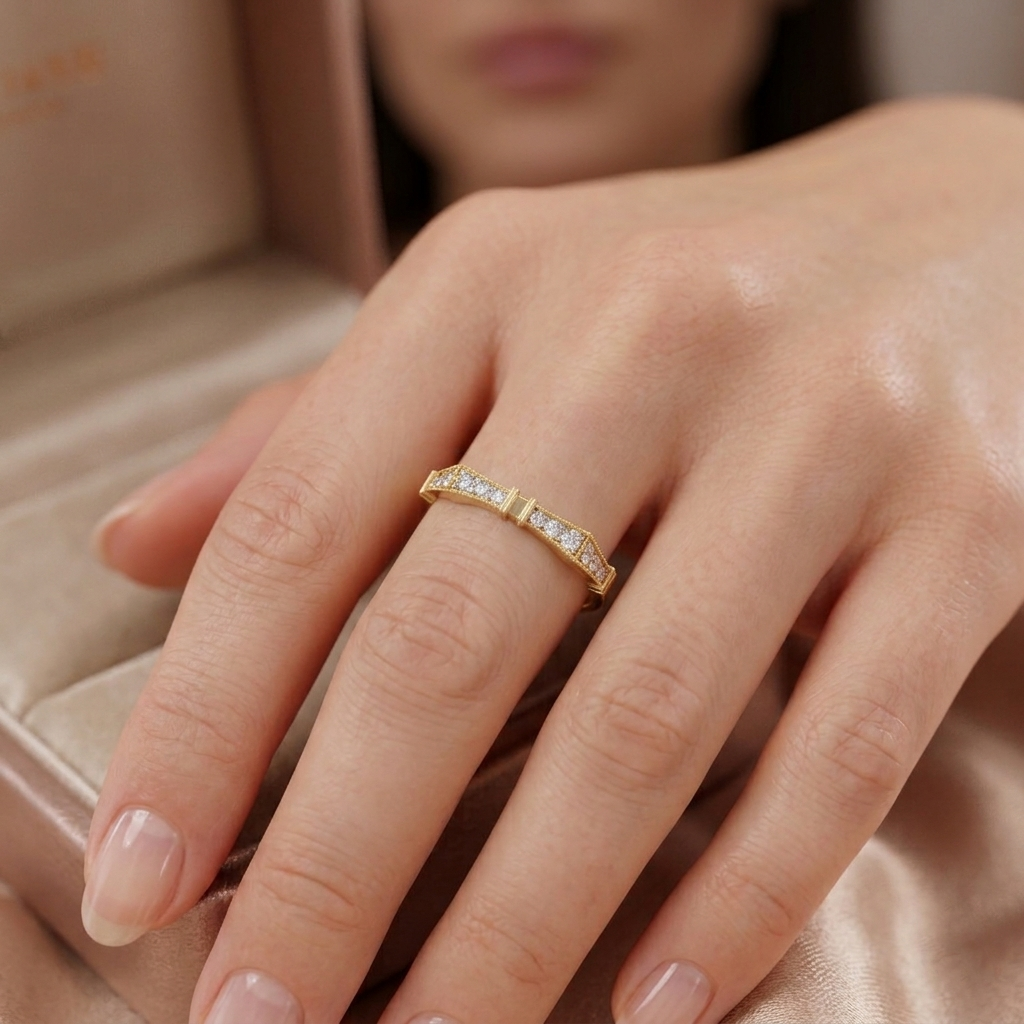 The Linea Band Ring - Lab Grown Diamonds