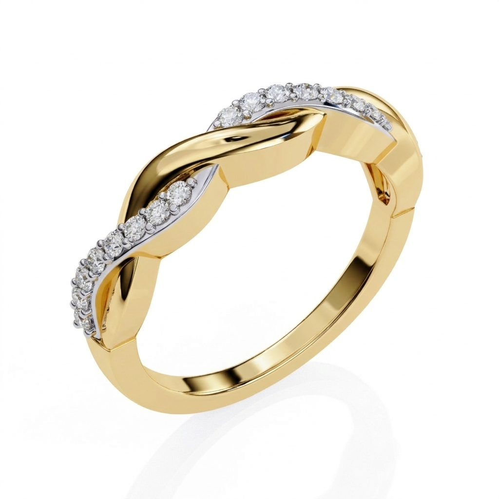 The Dual Flow Ring - Lab Grown Diamonds