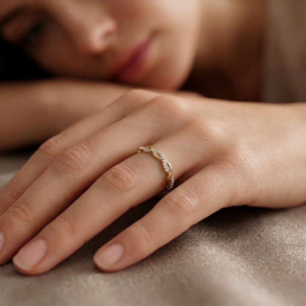 The Dual Flow Ring - Lab Grown Diamonds
