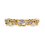 The Flora Wave Ring - Lab Grown Diamonds