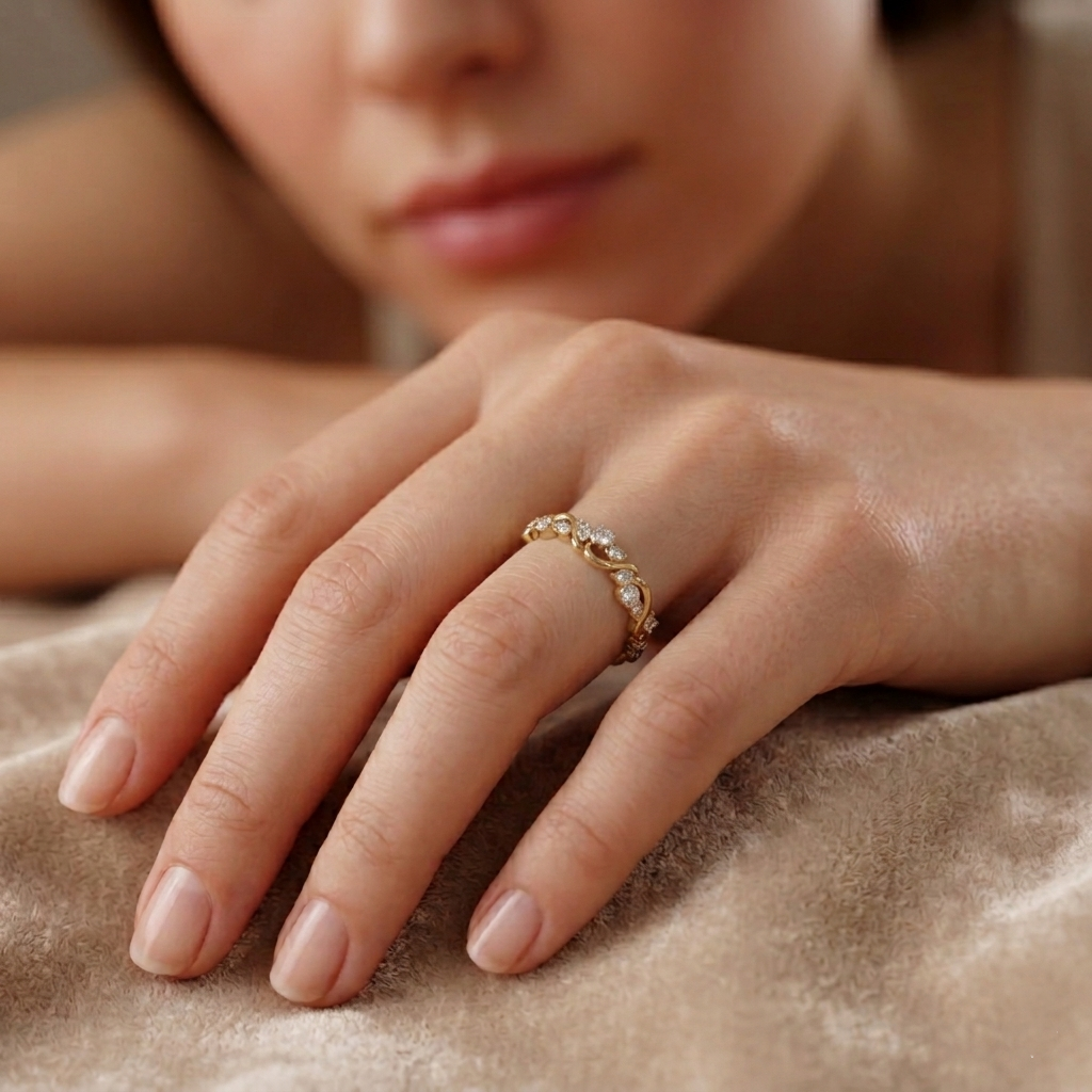 The Flora Wave Ring - Lab Grown Diamonds