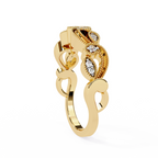 The Empress Wave Ring - Lab Grown Diamonds