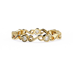 The Figure Eight Band Ring - Lab Grown Diamonds