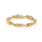 The Figure Eight Band Ring - Lab Grown Diamonds