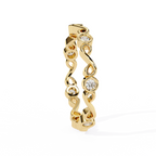 The Figure Eight Band Ring - Lab Grown Diamonds