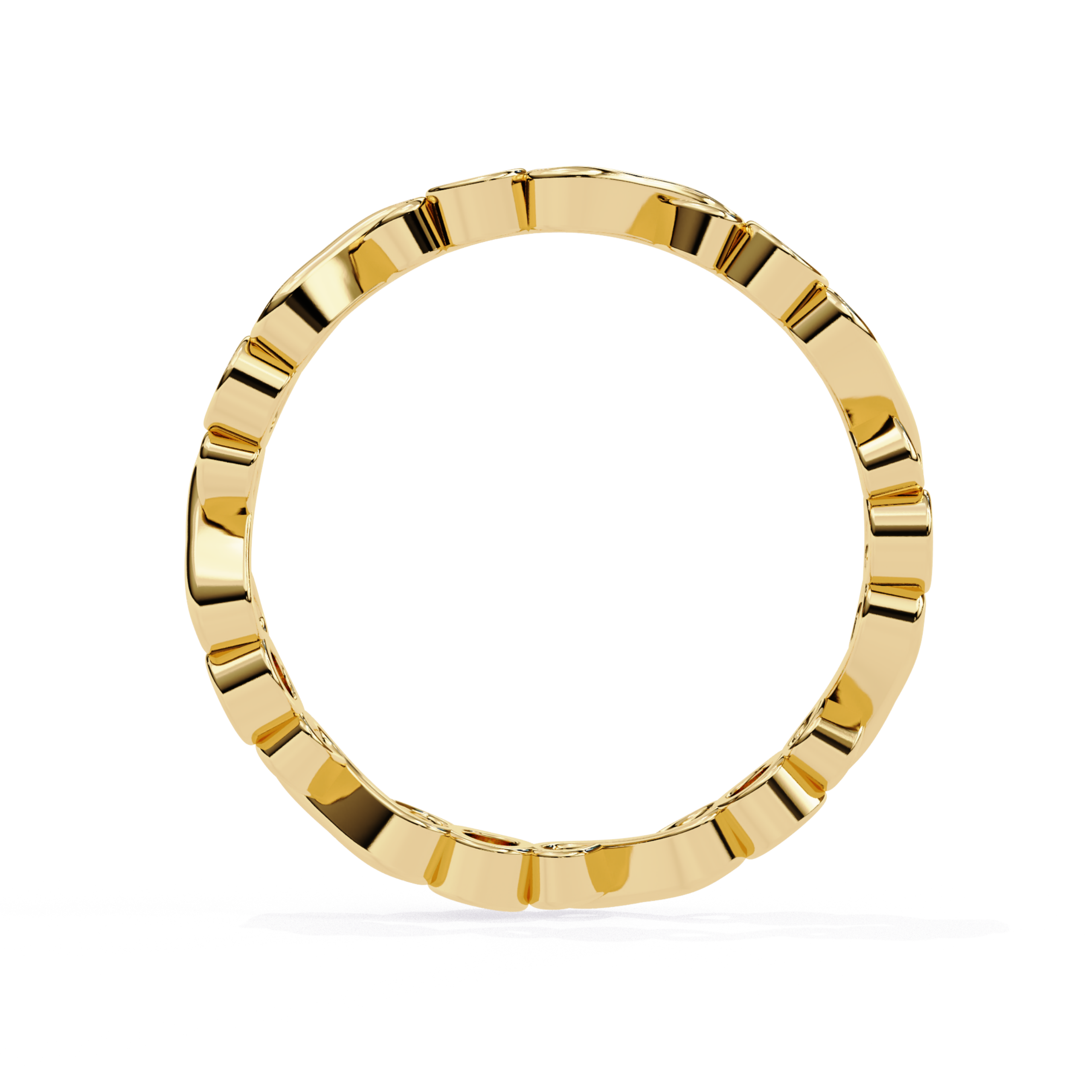 The Figure Eight Band Ring - Lab Grown Diamonds