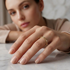 The Figure Eight Band Ring - Lab Grown Diamonds