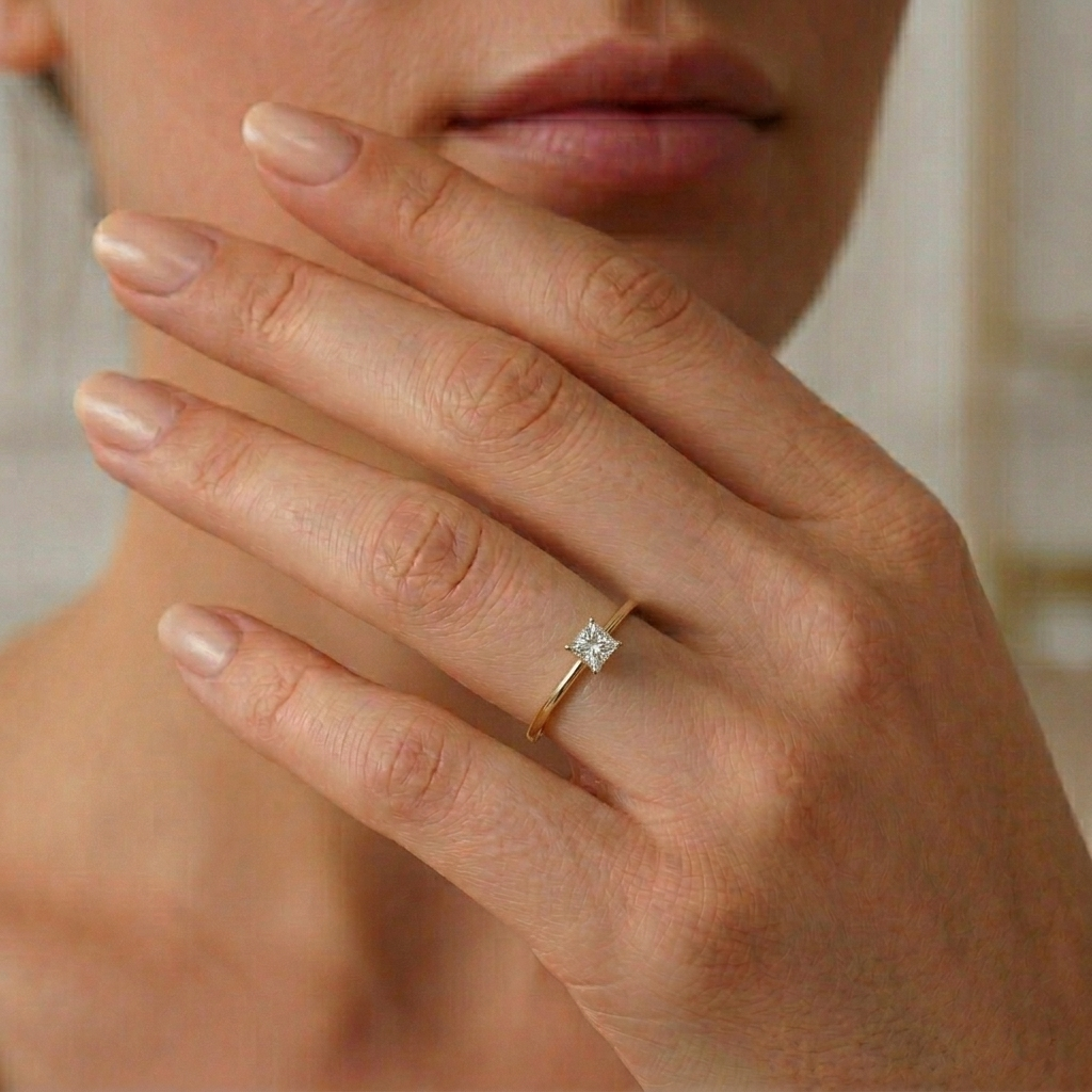 The Regal Light Solitaire Ring - Lab Grown Diamonds