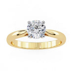 The Regal Flare Solitaire Ring - Lab Grown Diamonds