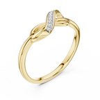 The Infinity Knot Ring - Lab Grown Diamonds