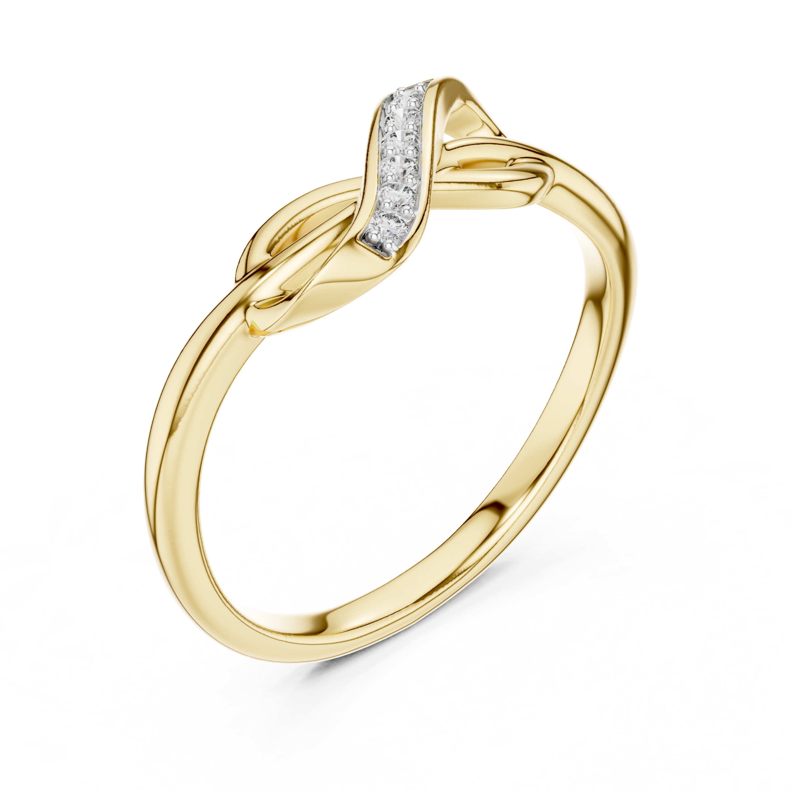 The Infinity Knot Ring - Lab Grown Diamonds
