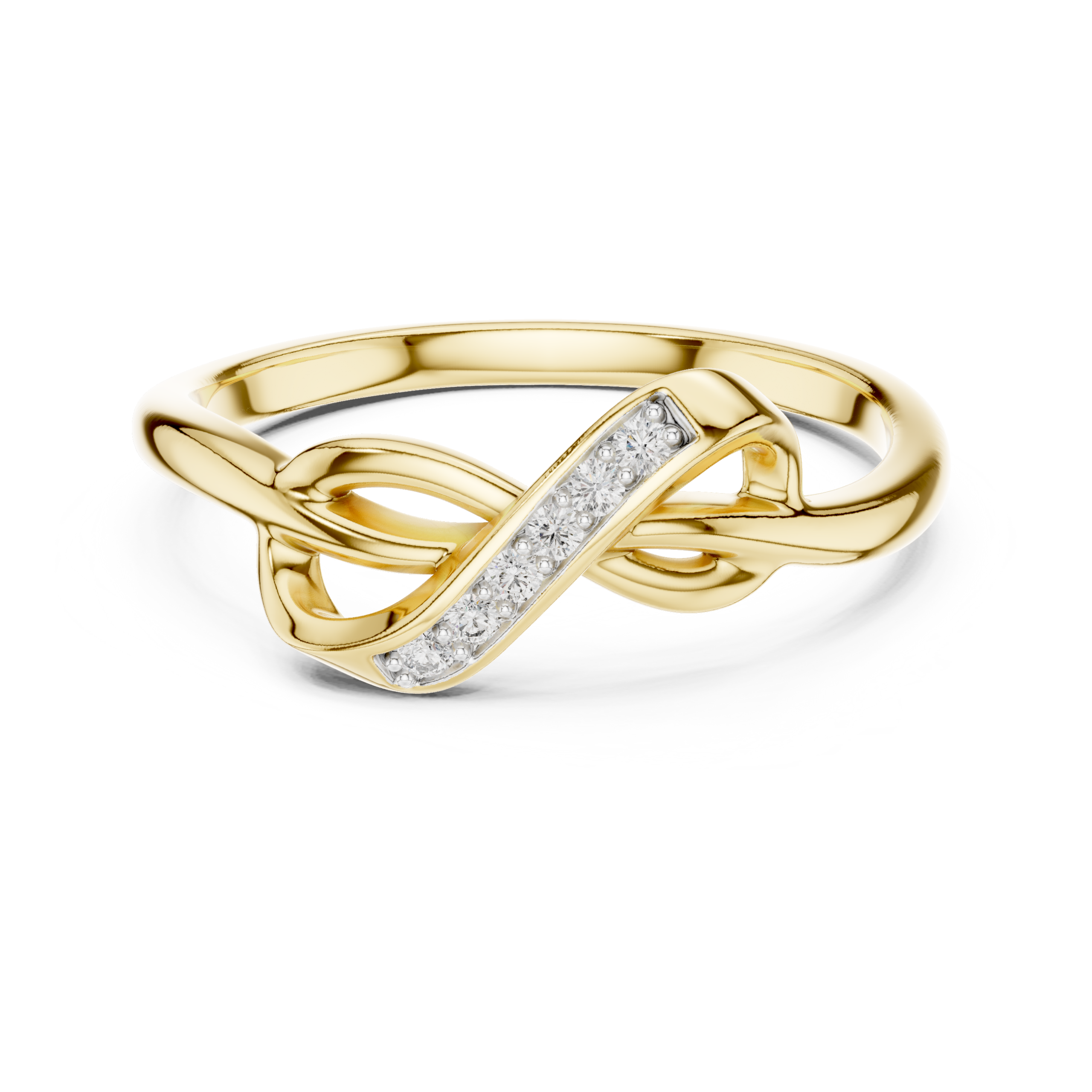 The Infinity Knot Ring - Lab Grown Diamonds