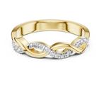 The Inifinity Twist Band Ring - Lab Grown Diamonds