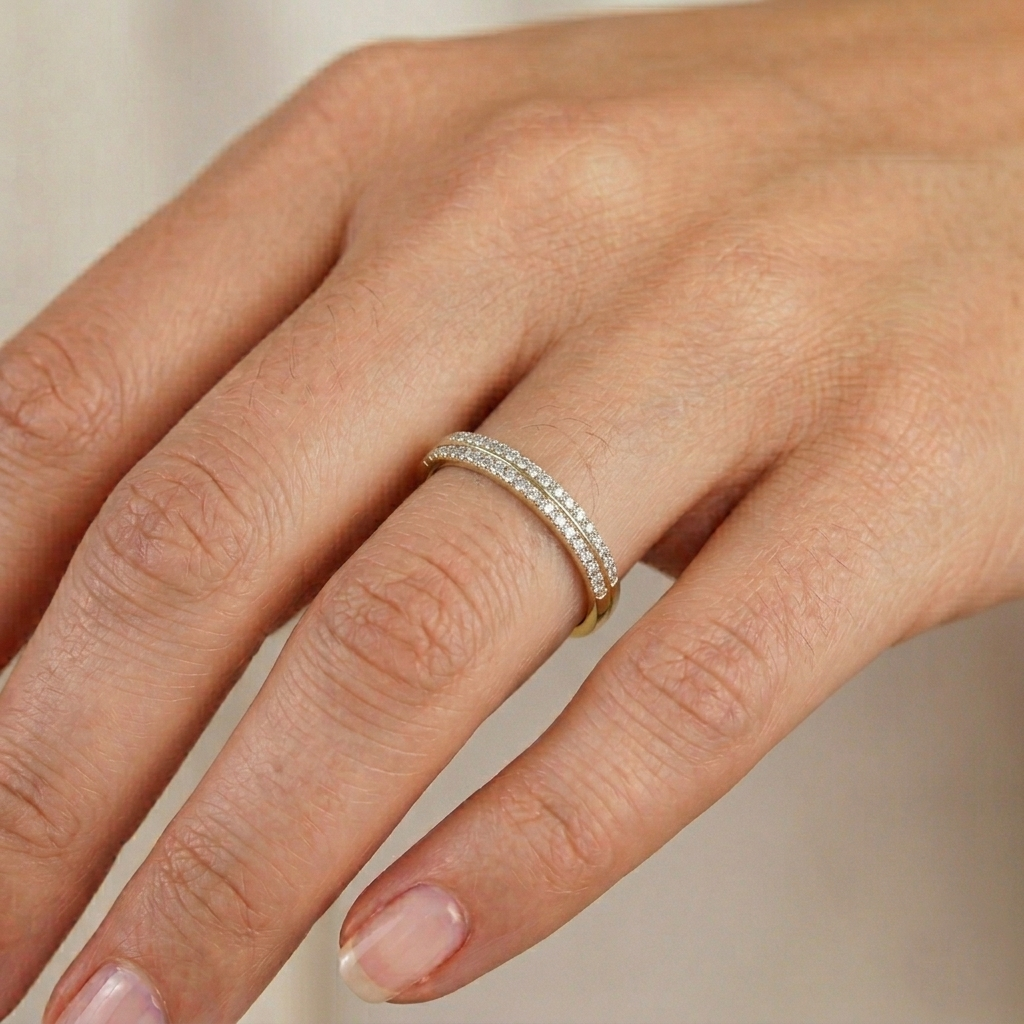 The Dual Eternity Band Ring - Lab Grown Diamonds