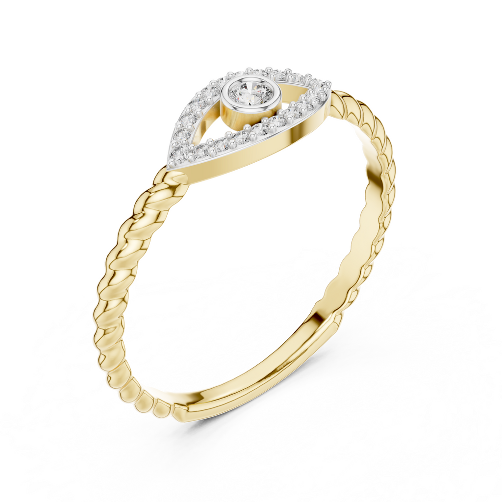 The Evil Eye Ring - Lab Grown Diamonds