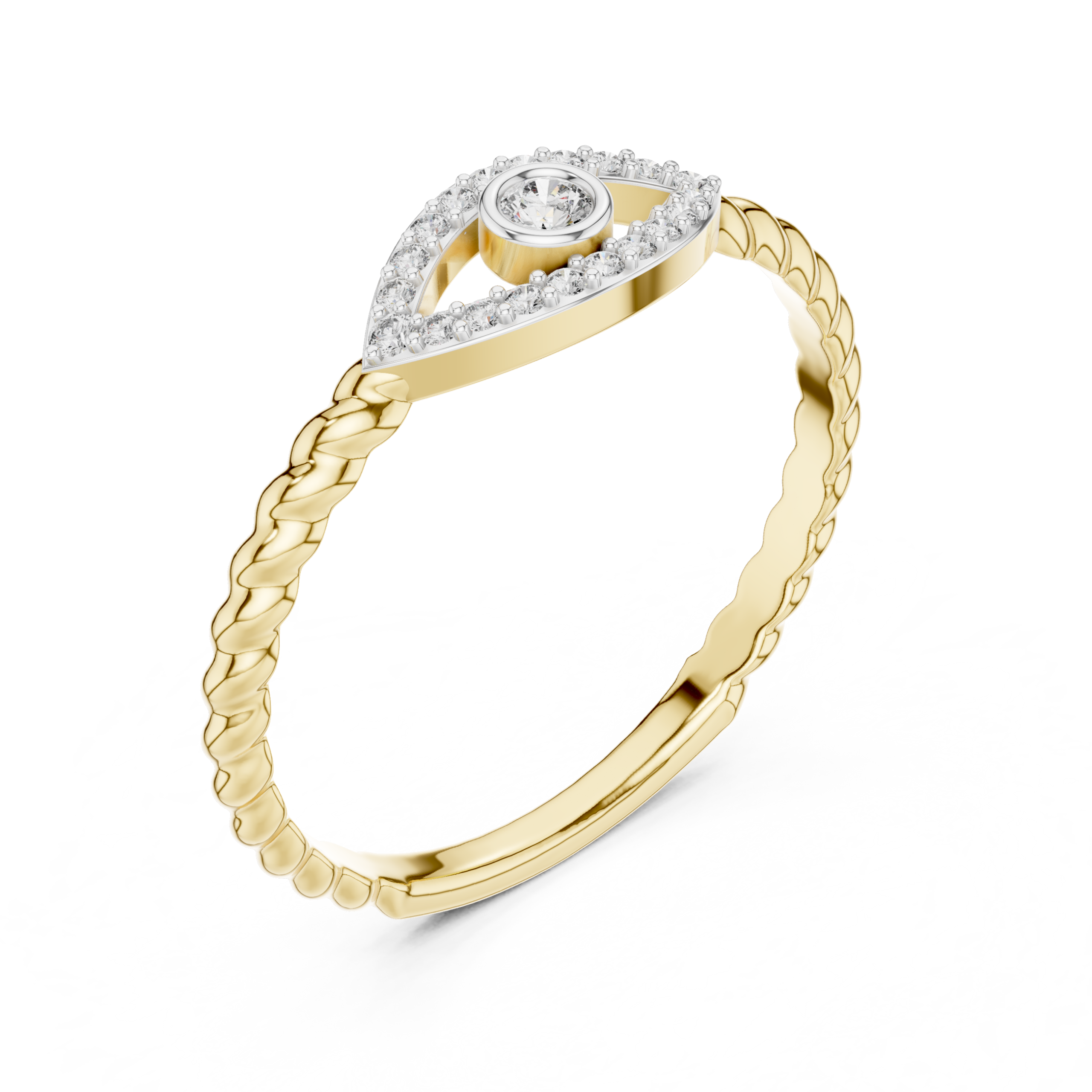 The Evil Eye Ring - Lab Grown Diamonds