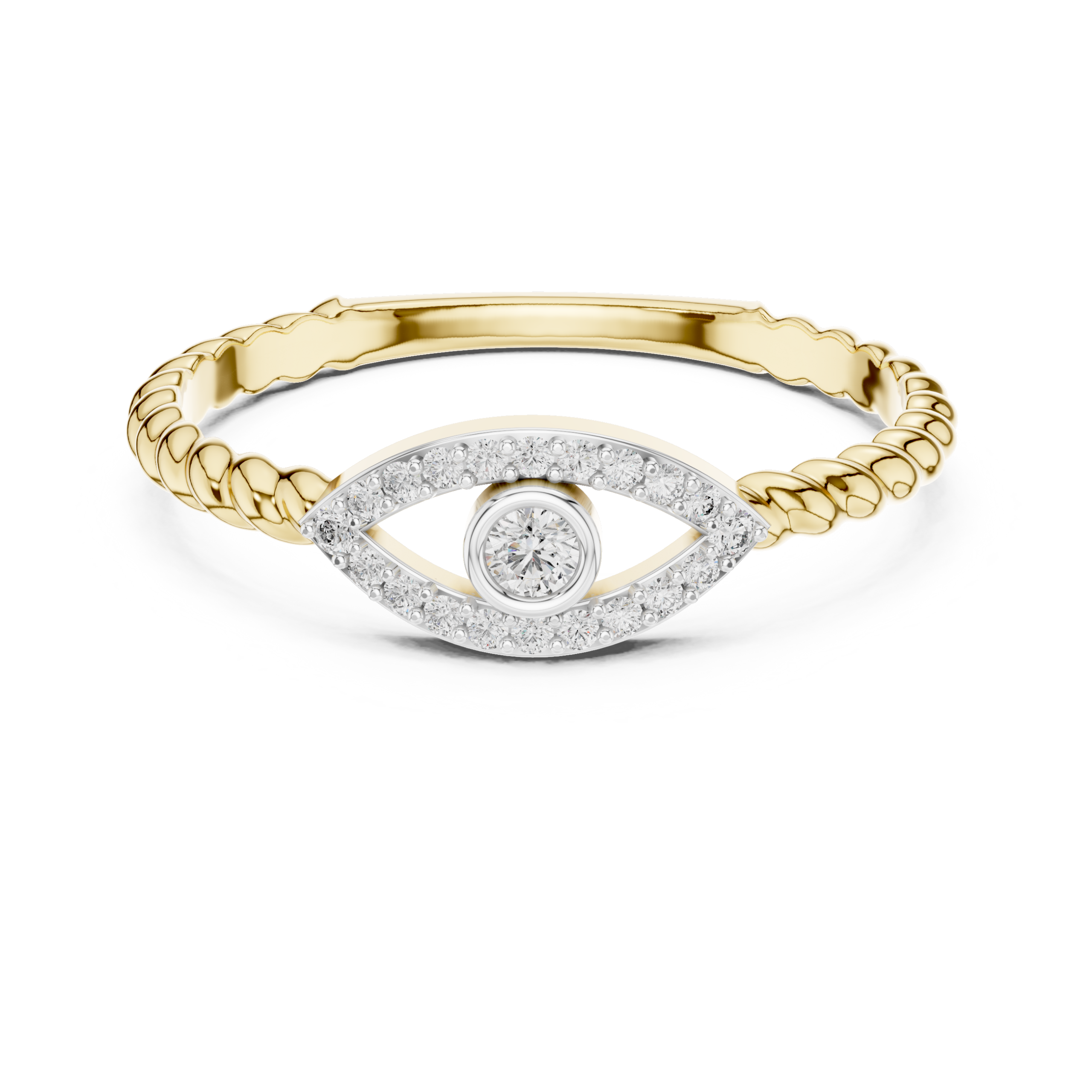 The Evil Eye Ring - Lab Grown Diamonds