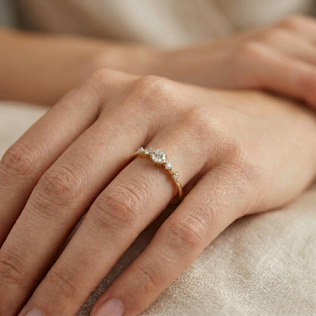 The Lumina Tiered Ring - Lab Grown Diamonds