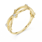 The Daphne Branch Band Ring - Lab Grown Diamonds