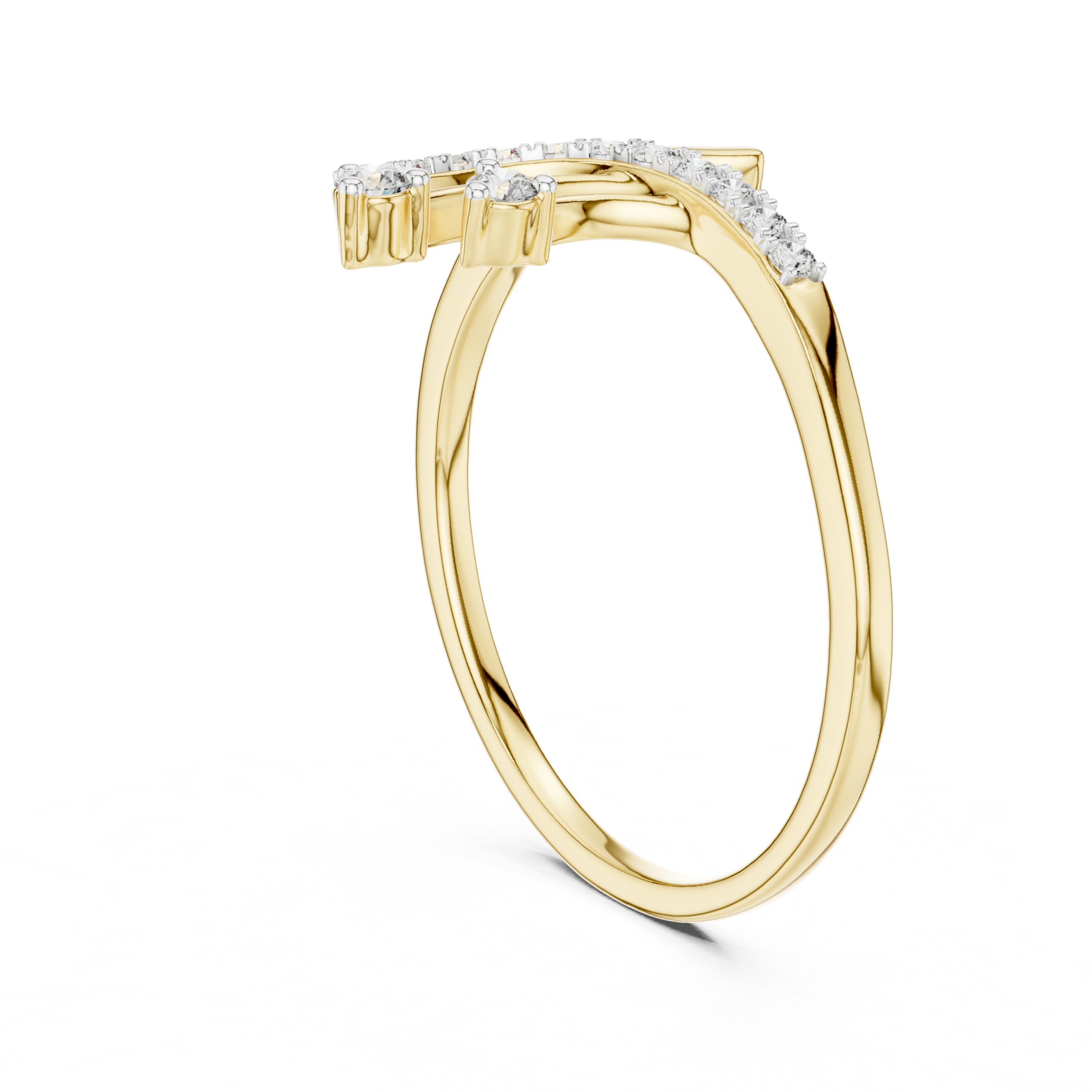 The Willow Arch Ring - Lab Grown Diamonds