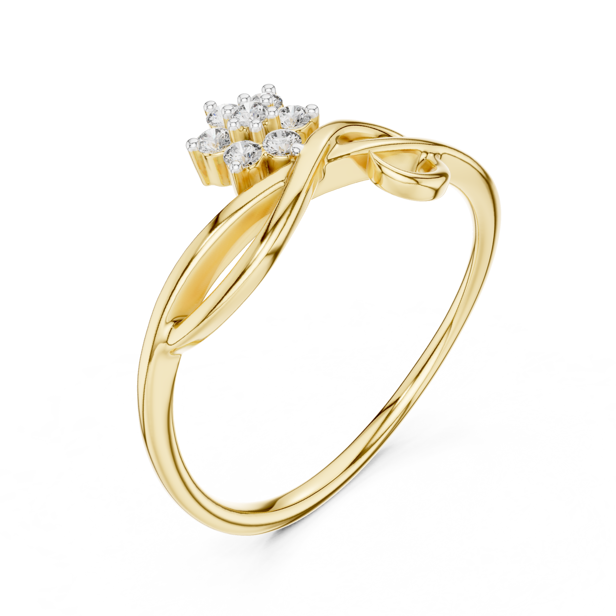 The Bloom Wave Ring - Lab Grown Diamonds