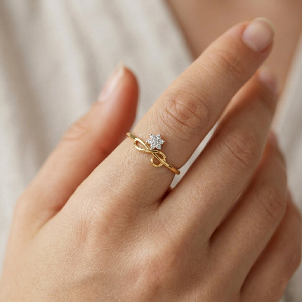 The Bloom Wave Ring - Lab Grown Diamonds