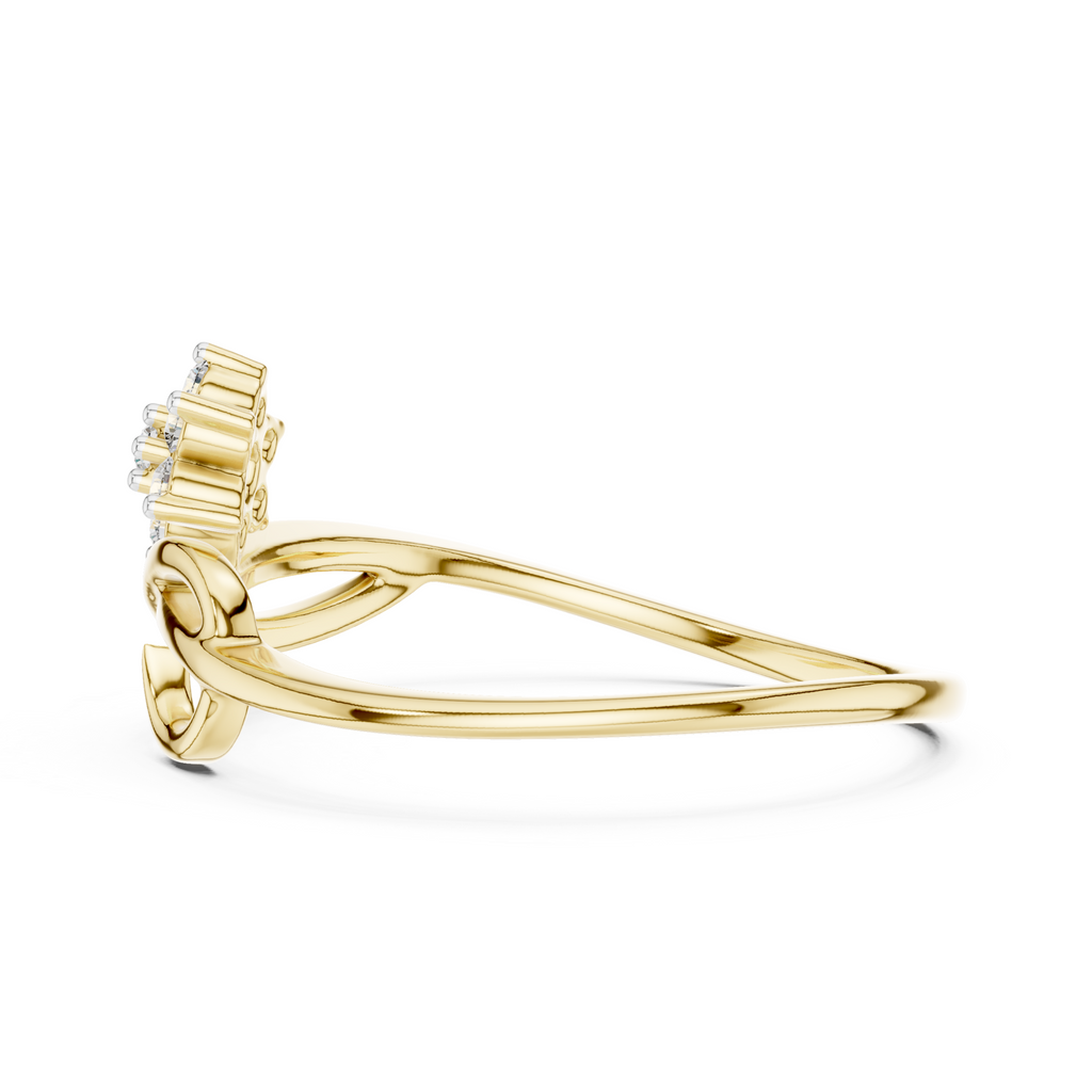 The Bloom Wave Ring - Lab Grown Diamonds