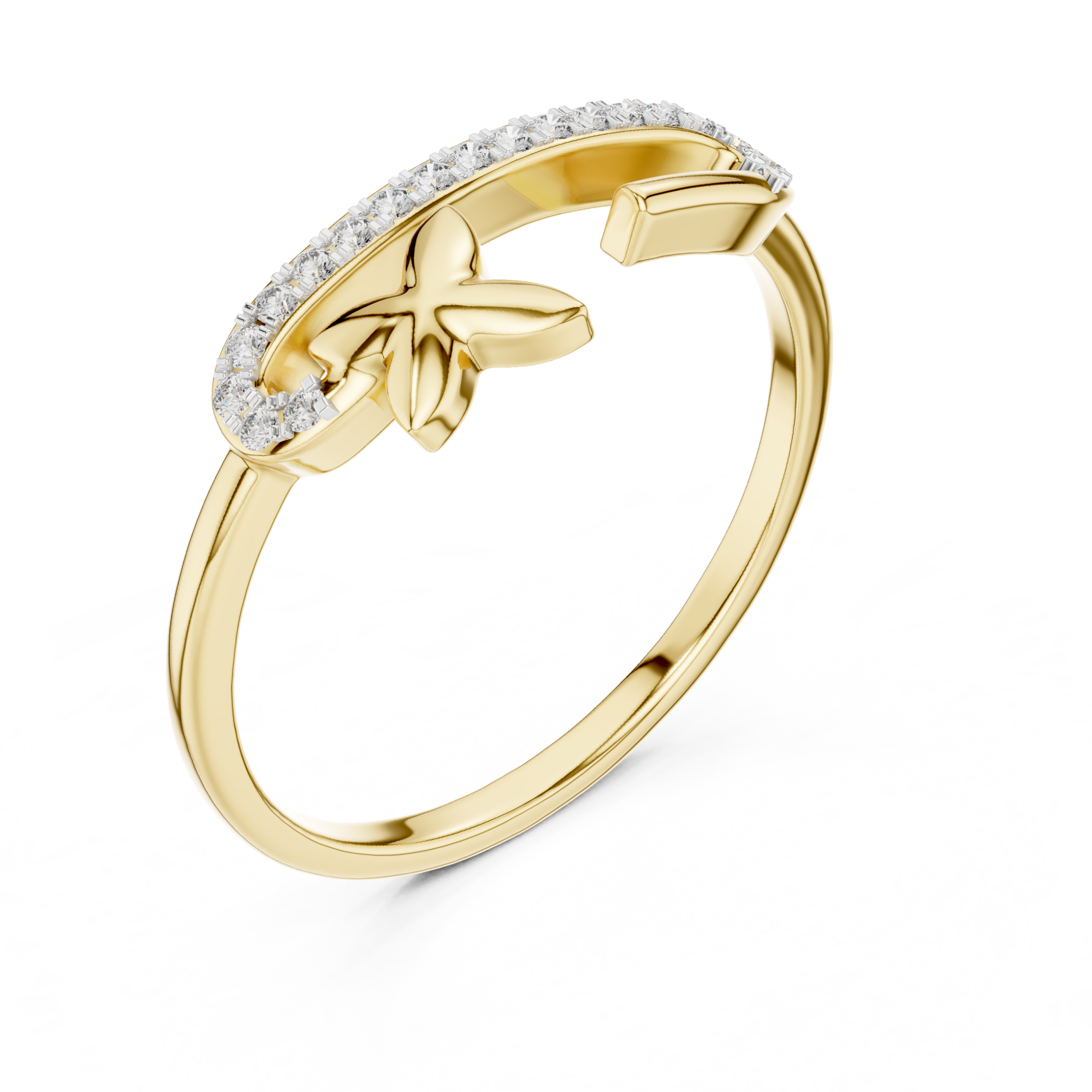 The Meadow Linear Ring - Lab Grown Diamonds